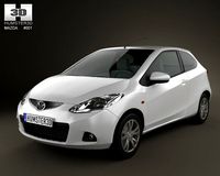 Mazda 2 3 doors 2010 3D Model