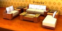 04Combination Sofa027 3D Model