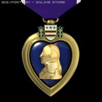 Purple Heart Medal 3D Model