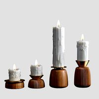 Melted candles set