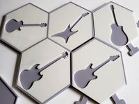100Hex Guitars Silhouettes