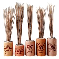 Vase concrete pebble branch decor n8