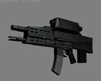 HK XM29 OICW Assault Rifle 3D Model