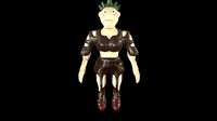 Game Ready Low-Poly 3d Girl