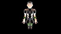 Game Ready Low-Poly 3d Girl Model