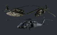Sikorsky UH60 Black Hawk Military Helicopter Game Ready Pack 07