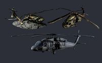 Sikorsky UH60 Black Hawk Military Helicopter Game Ready Pack 04