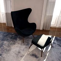 Modern HighChair Ottoman 3D Model