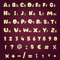 Cartoon Alphabet Uppercase and Lowercase
