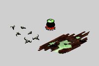 Dynasty Witch Chalet - Pan Damaged Ground 02
