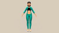 female Rigged charcter