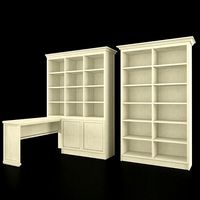 Bookcase with table
