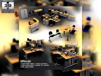 Office Set 12 3D Model