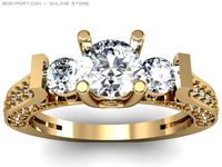 Engagement ring 3D Model