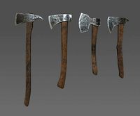 Next Gen AAA Axe Set - game ready