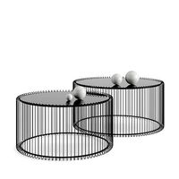 coffee table WIRE Kare Design 2-set