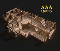 Next Gen AAA MEDIEVAL THATCHED VILLAGE WOODEN HOUSE COTTAGE HUT