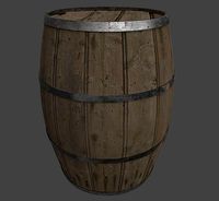Barrel High poly