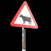 Cattle Roadsign