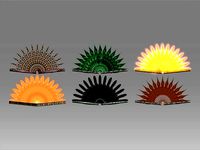 Classic Charm Decoration Fan Collection