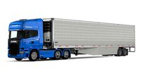 Scania Truck with Vanguard Reefer Trailer Refrigerator