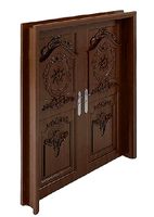 Luxury Classic baroque carved door 3D Model12