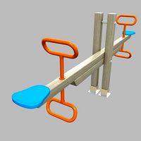 Seesaw Teeter 3D Playground Elements