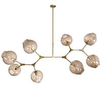 Ceiling lamp Branching Bubbles Gold 8 lights