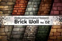 Hand Painted Brick Wall Textures Vol 0