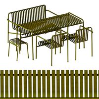 Hay Palissade dining table and chairs