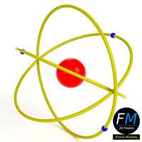 Very simplistic atom model