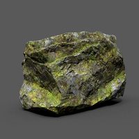Low poly Sharp Rock Block B2 191219