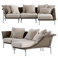 3-seat angle sofa Janus et Cie