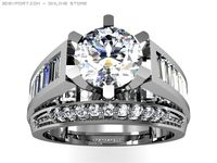 Engagement ring 3D Model