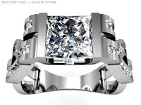 Engagement ring 3D Model