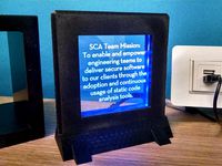 Drink Coaster Edge-lit Display