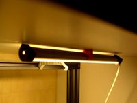 LED bar 35 degree screw through mount