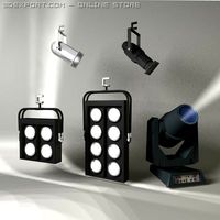 Theatrical Lighting set 3D Model