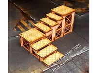 Modular Stair set #1 (2.5") for 3mm laser cut MDF