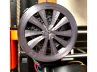 Extruder motor visualizer Tesla Model 3 Performance wheel