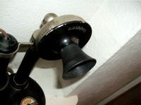 Antique Kellog Candlestick Phone Replacement Tx Horn