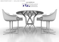 Dinning chair and table 3D Model