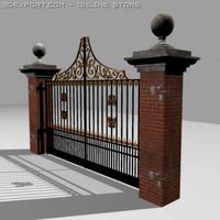 Iron gate 3D Model