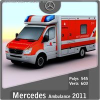 2011 Mercedes Ambulance germany 3D Model