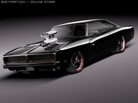 Dodge Charger 1969 custom 3D Model