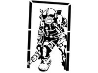 Bioshock Big Daddy Stencil 2 by Longquang
