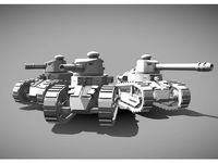 Krieg Renault FT Tank (Leman Russ Proxy) by ghostkage1
