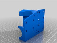 Anet A8 E3D v6 holder and the feeder with a twin gear by Biskup