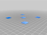 Wanhao D10 Bed Levelling squares(100x100mm) by 3dtmoises