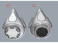 Covid-19 NanoHack v2 Copper3D front air leak voronoi fix by nireic